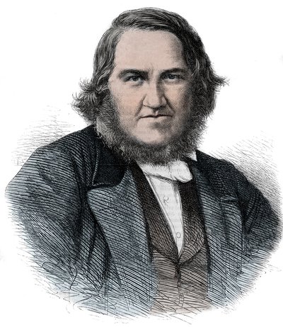 Portret van James Young Simpson (1811-1870), Schotse verloskundige - Sir James Young Simpson door Unknown artist