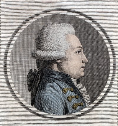 Portret van Jean-Xavier (Jean Xavier) Bureau van Pusy (1750-1806) militair ingenieur en Franse politicus. door Unknown artist