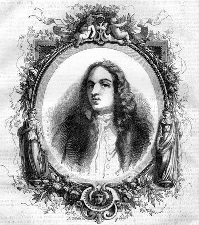 Portret van Jean Antoine Watteau (1684-1721), Franse schilder. door Unknown artist