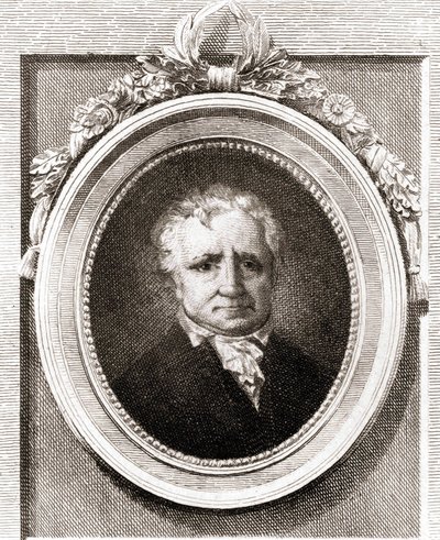 Portret van Jean Honoré Fragonard, Franse schilder (1732 - 1806) door Unknown artist