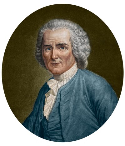 Portret van Jean-Jacques Rousseau door Unknown artist