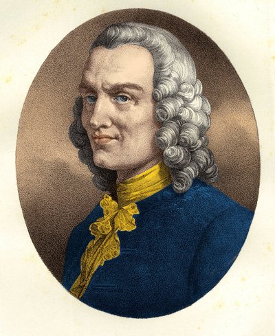 Portret van Jean Philippe Rameau (1683-1764) door Unknown artist