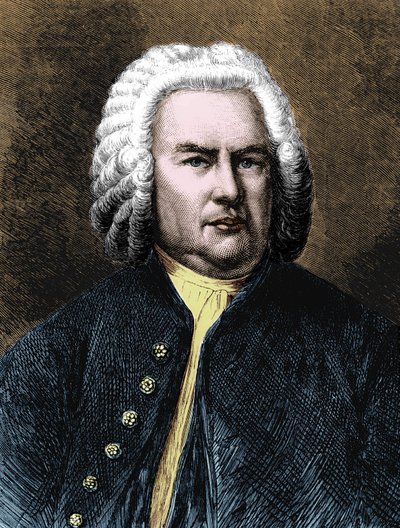 Portret van Johann Sebastian Bach door Unknown artist