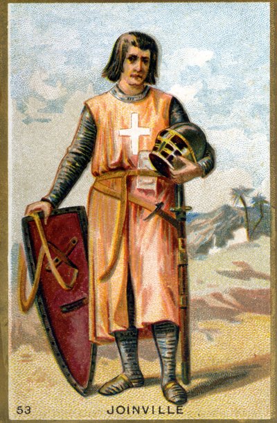 Portret van Jean de Joinville (1225 - 1317) Franse kroniekschrijver door Unknown artist