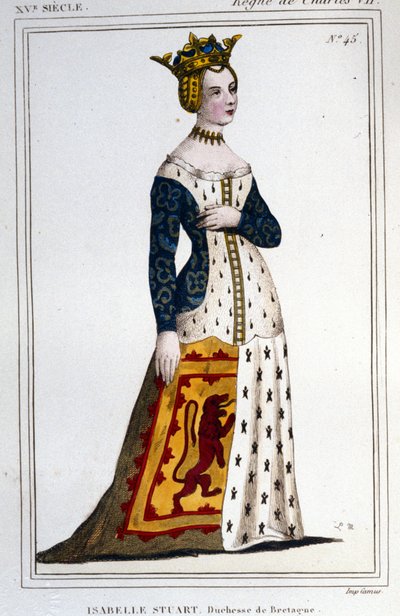 Portret van Jeanne - Isabelle Stuart (1426-1494/9), Hertogin van Bretagne door Unknown artist
