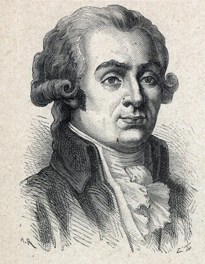 Portret van Jérôme Pétion de Villeneuve, Franse politicus. door Unknown artist