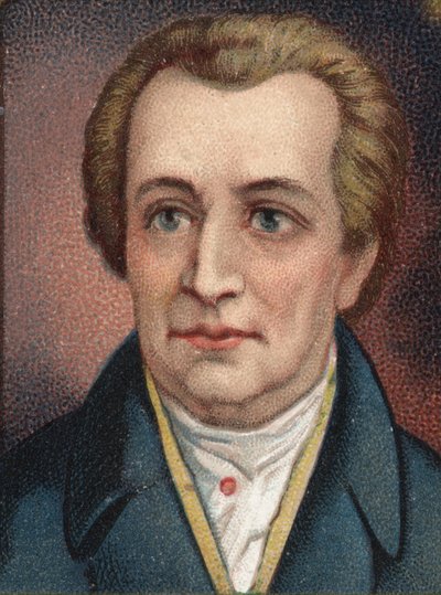 Portret van Johan Wolfgang Goethe (1749-1832), Duitse schrijver. door Unknown artist
