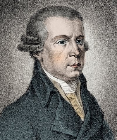Portret van Johann Georg Albrechtsberger (1736-1809) Oostenrijkse muzikant door Unknown artist