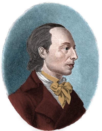Portret van Johann Heinrich Voss door Unknown artist