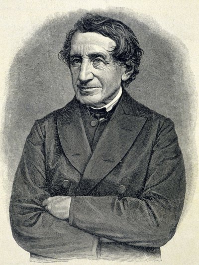Portret van Johann Joseph Ignaz von Dollinger (1799 - 1890), Duitse priester en professor kerkgeschiedenis door Unknown artist