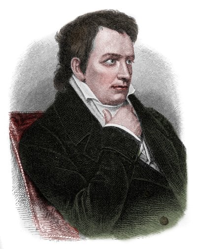 Portret van Johann Ludwig Tieck (1773-1853), Duitse dichter, vertaler, uitgever, romanschrijver en criticus van de Romantische beweging door Unknown artist