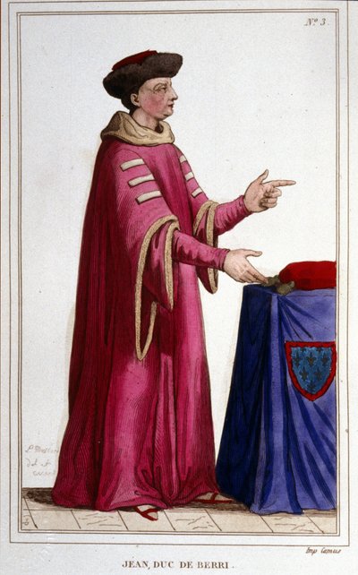 Portret van Jan, Hertog van Berry (1340 - 1416). door Unknown artist