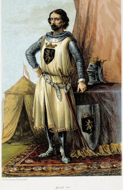 Portret van Jan I, bekend als de Overwinnaar (1268-1294), hertog van Brabant door Unknown artist