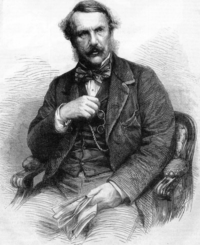 Portret van John Laird Mair Lawrence. Britse bestuurder (1811 tot 1879). Gouverneur van Brits-Indië; gravure 1864 door Unknown artist