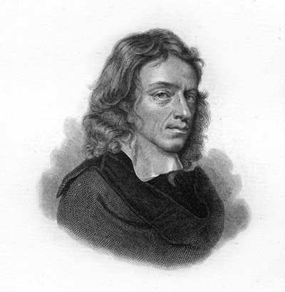 Portret van John Milton, Engelse dichter en essayist (1608 - 1674) door Unknown artist