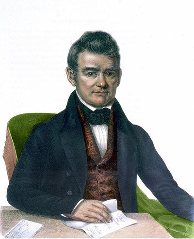 Portret van John Ross, gravure 1843 door Unknown artist