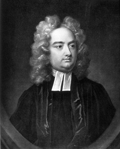 Portret van Jonathan Swift (1667-1745) door Unknown artist
