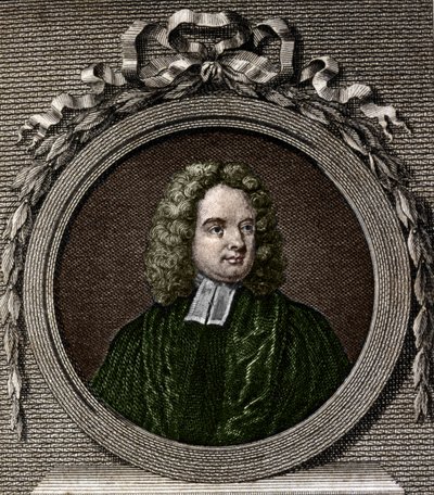 Portret van Jonathan Swift. Ierse schrijver (1667 tot 1745). door Unknown artist