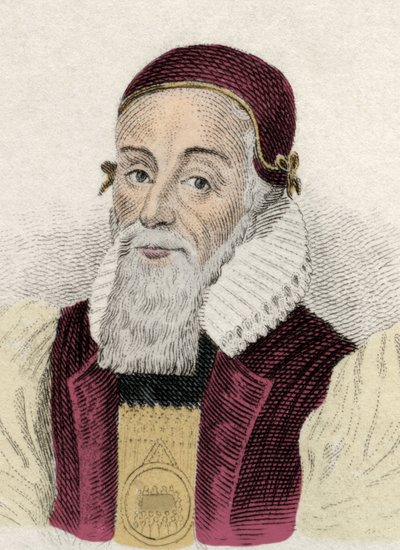 Portret van Joseph Hall (1574-1656) Engelse Bisschop door Unknown artist