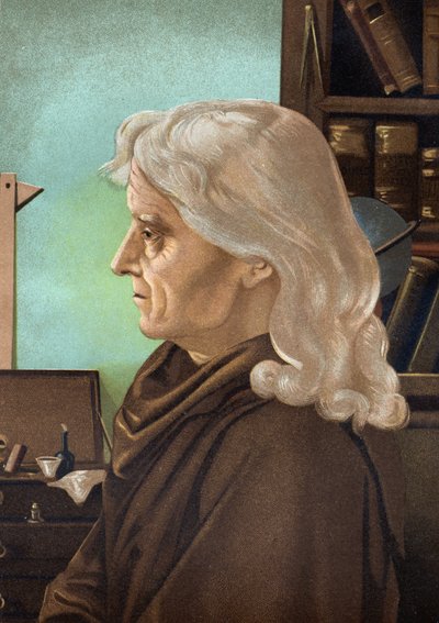 Portret van Joseph Jérôme Lefrançois de Lalande, Franse astronoom (1732-1807). Uit 