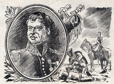 Portret van Joseph Leopold Sigisbert Hugo, Franse generaal, vader van Victor Hugo. Uit 1928. door Unknown Artist