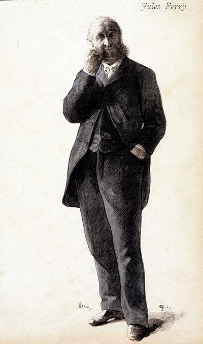 Portret van Jules Ferry, circa 1880 door Unknown artist