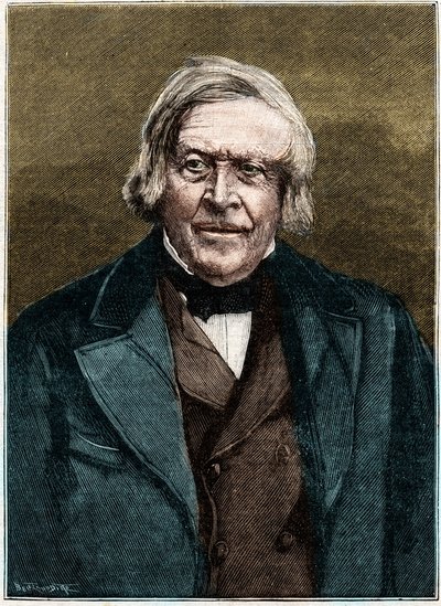Portret van Jules Michelet, Franse historicus en schrijver (1798 - 1874) door Unknown artist