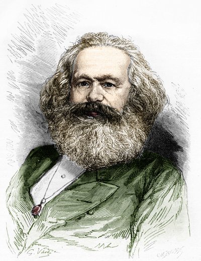 Portret van Karl Marx door Unknown artist