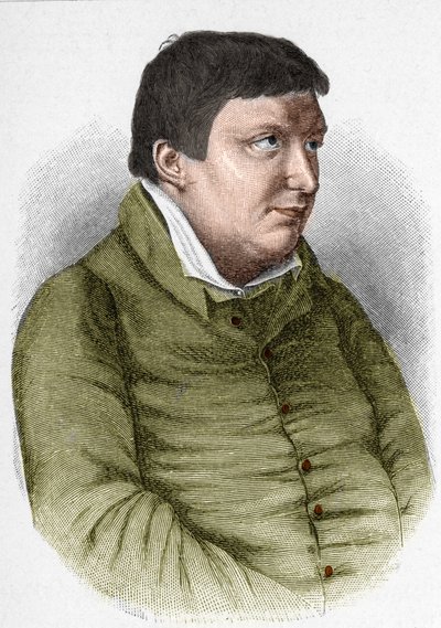 Portret van Karl Wilhelm Friedrich von Schlegel (1772-1829) Duitse filosoof, criticus en schrijver van de Romantische Beweging door Unknown artist
