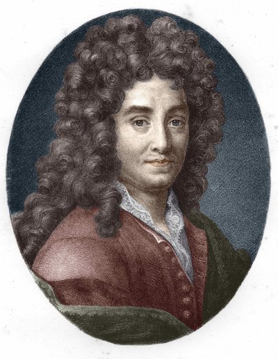 Portret van La Bruyère. Gravure uit de 19e eeuw. door Unknown artist