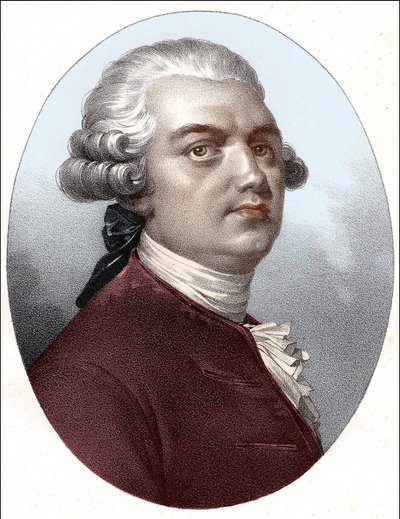 Portret van Lekain (Henri Louis Cain (Henri-Louis Le Kain) (1729-1778) door Unknown artist