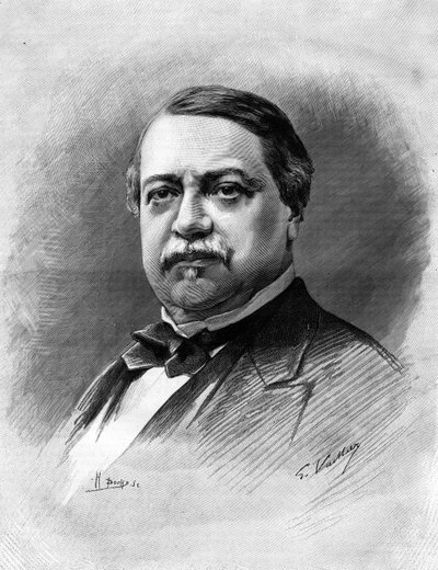 Portret van Leon Say (1826-1896), Franse politicus, econoom. door Unknown artist