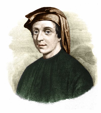 Portret van Leonardo Fibonacci (1170-1245). Italiaanse wiskundige door Unknown artist