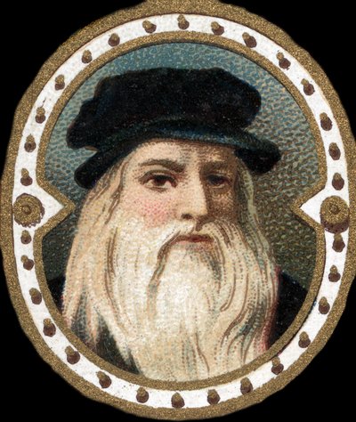 Portret van Leonardo da Vinci (1452 - 1519) door Unknown artist