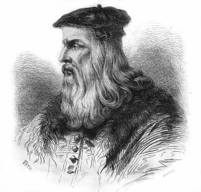 Portret van Leonardo da Vinci (1452 - 1519). door Unknown artist
