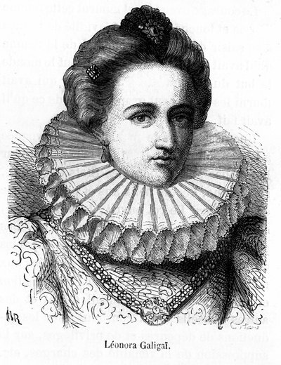 Portret van Leonora Dori (of Dosi) genaamd Galigai, maarschalk van Anchre (1568-1617), vertrouweling van Marie de Medicis - in 