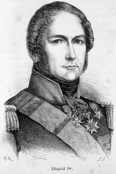 Portret van Leopold I van Saksen Cobourg Gotha door Unknown artist