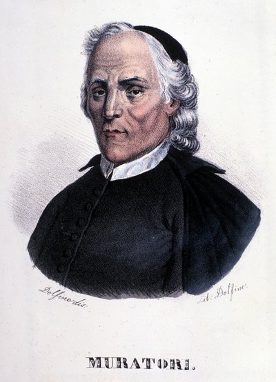 Portret van Louis Antoine Muratori door Unknown artist