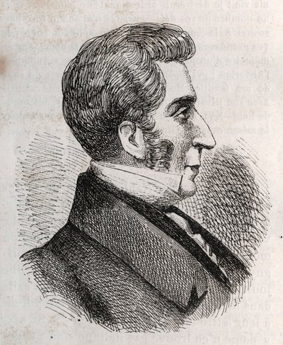 Portret van Louis Charles Bonaventure Pierre, Graaf van Mesnard 1769-1842 - gravure door Unknown artist