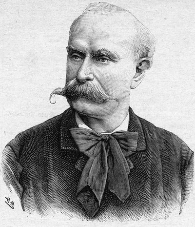 Portret van Louis Etienne Ernest Reyer, Franse componist (1823 tot 1909). door Unknown artist