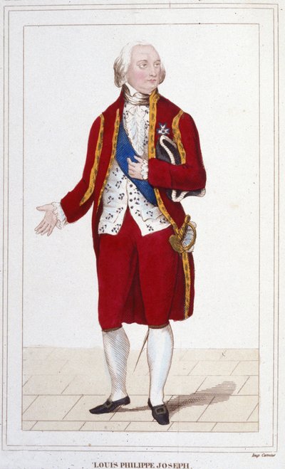 Portret van Lodewijk Filips II Jozef, hertog van Orléans en Chartres, bekend als Philippe Egalité door Unknown artist