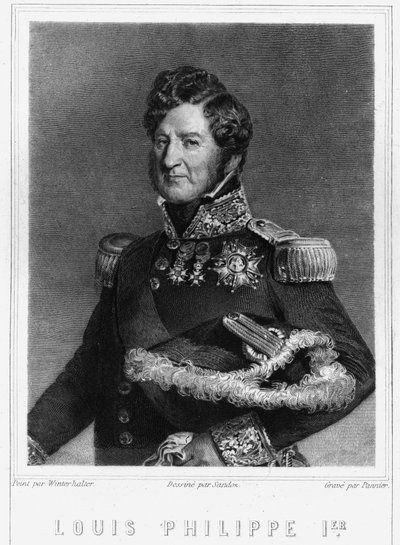 Portret van Lodewijk Filips I (1773 - 1850), Koning van Frankrijk - in 