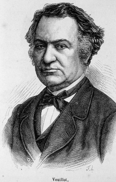 Portret van Louis Veuillot, Franse katholieke journalist (1813-1883), medewerker en redacteur van 