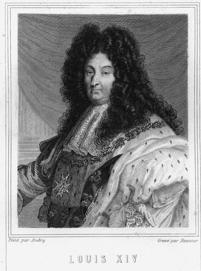 Portret van Lodewijk XIV (1638 - 1715), Koning van Frankrijk - in 