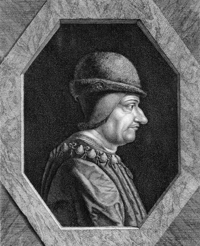 Portret van Lodewijk XI (1423 - 1483), Koning van Frankrijk. door Unknown artist