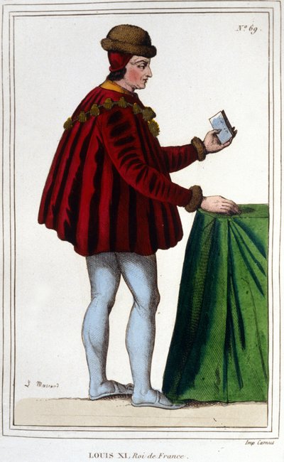 Portret van Lodewijk XI (1423 - 1483), Koning van Frankrijk door Unknown artist