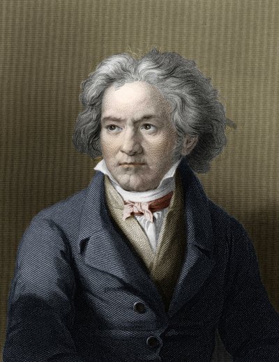 Portret van Ludwig van Beethoven (1770-1827), Duitse componist. door Unknown artist
