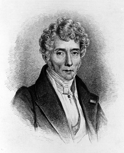 Portret van Luigi Cherubini (1760-1842), Italiaanse componist door Unknown artist