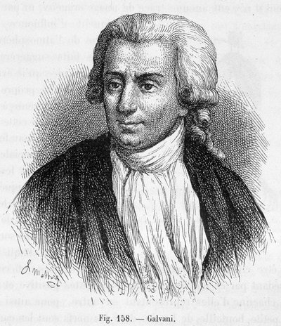 Portret van Luigi Galvani, Italiaanse arts en natuurkundige (1737 - 1798) - in 