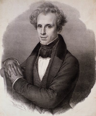 Portret van Luigi Ricci (gravure) door Unknown artist